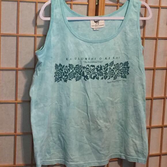 Tank Top Pacific Whale Foundation Maui Cotton  Size Large - Picture 1 of 6